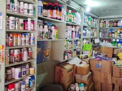 Inside our chemical store at Jai Bharat Pest Control, Indirapuram